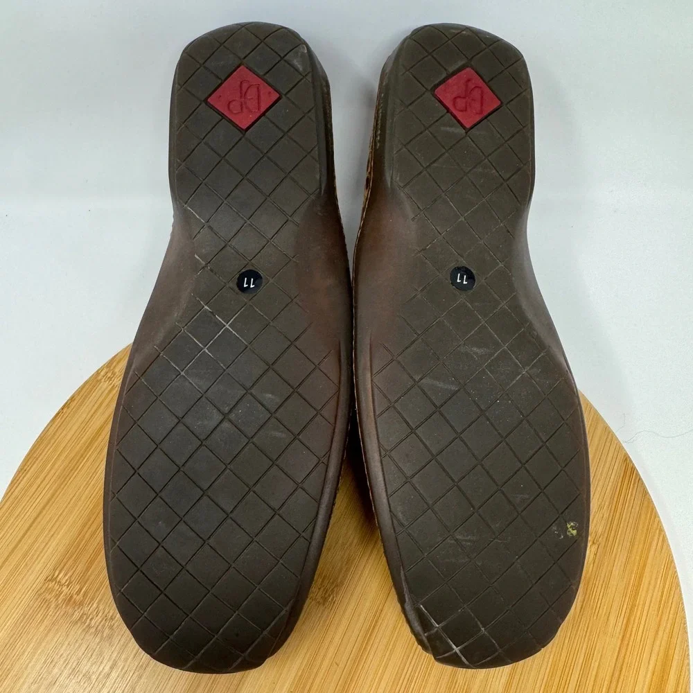 Donald J Pliner Loafers Mens 11 Brown Crocodile Embossed Bit ELEO I08 Italian